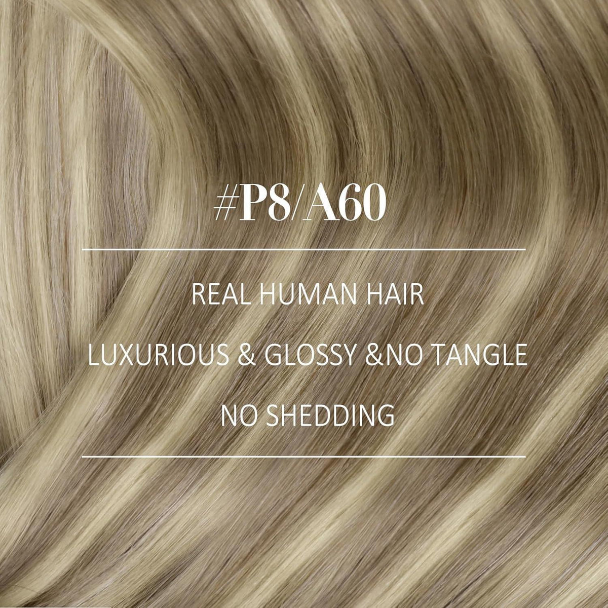 Echthaar Tressen Hellbraun 50cm – Remy Weaving Haarextension
