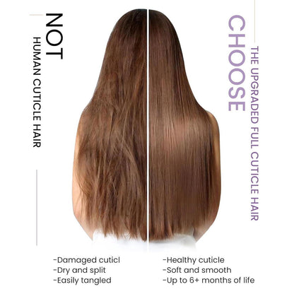 Auburn Echthaar Clip-in Extensions 55cm – Volumenspendend & Längenverlängerung