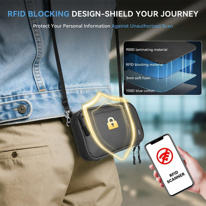 Familien Reisepass Tasche mit RFID-Schutz, wasserdicht