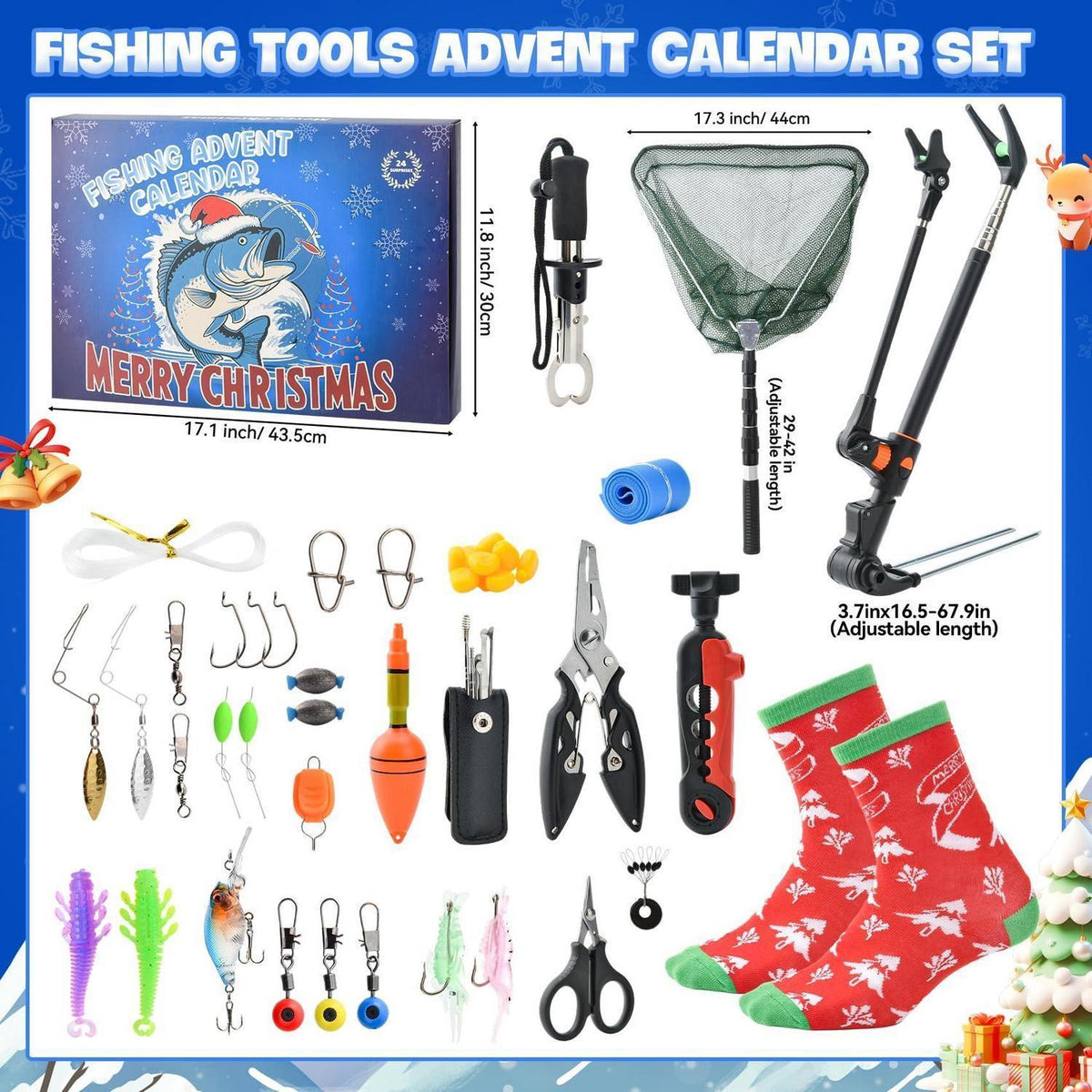Adventskalender für Angler 2026 – 24 Premium Angelzubehör