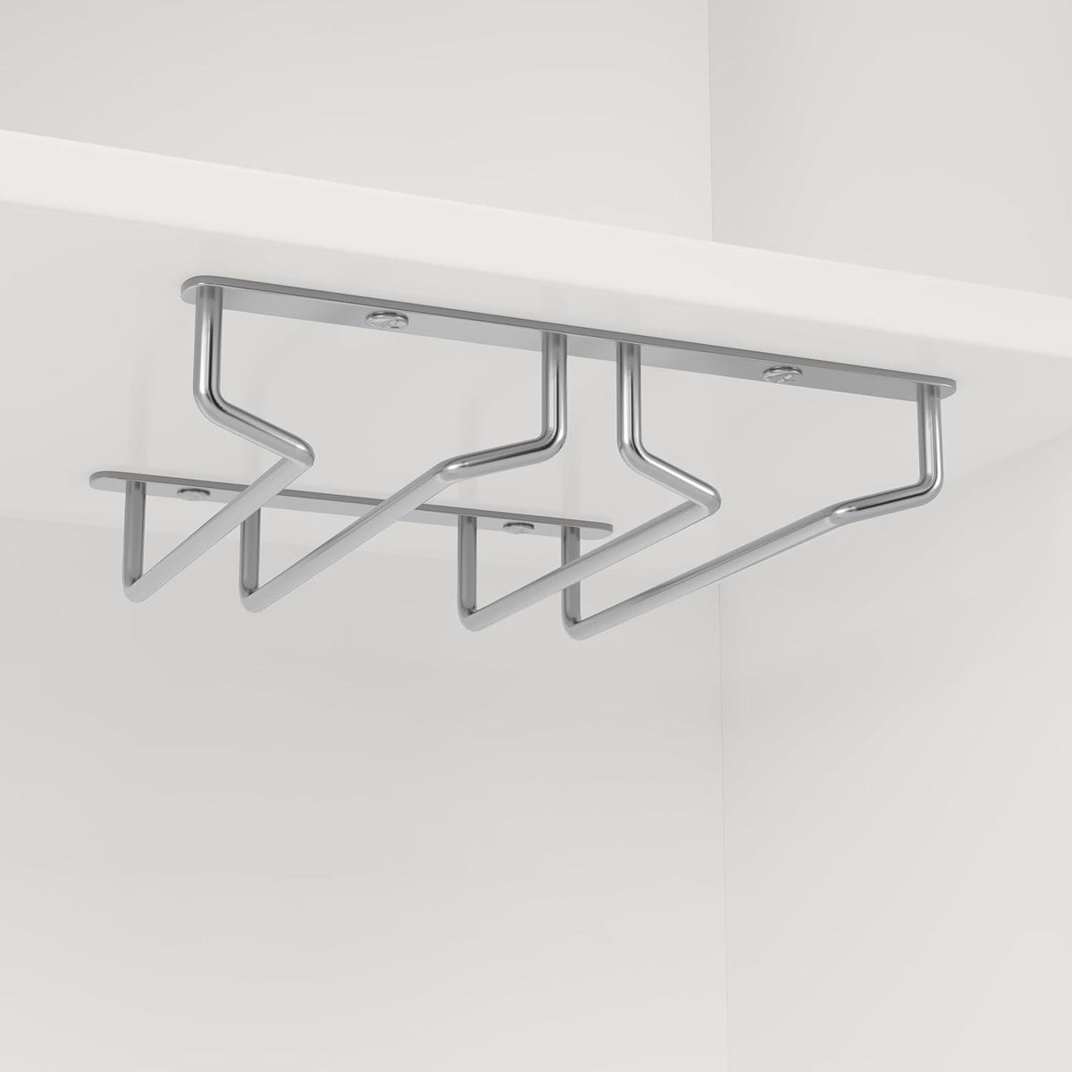 Küchenschrank Weiß mit Weinregal & Verstellbaren Ablagen (120x40x188cm)