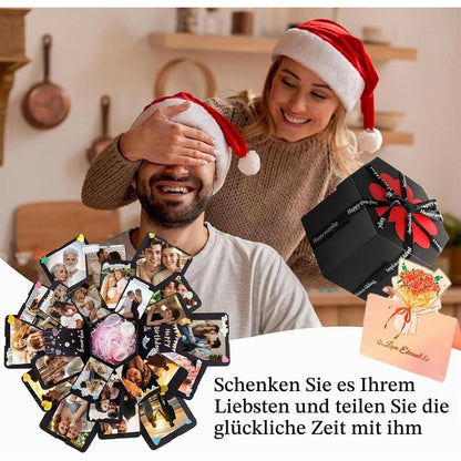 Explosionsbox DIY Geschenkbox für Valentinstag & Geburtstag