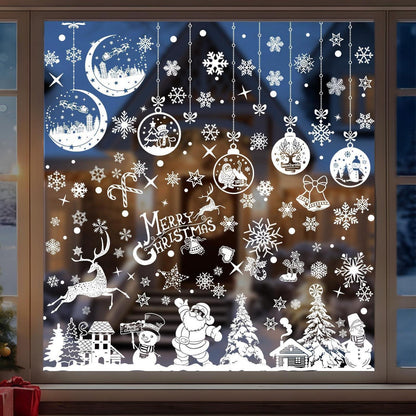 18x Fensterbilder Weihnachten – Wiederverwendbare Deko Aufkleber