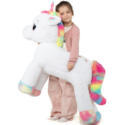 XXL Einhorn Kuscheltier 110cm - Weiches Plüschtier für Kinder