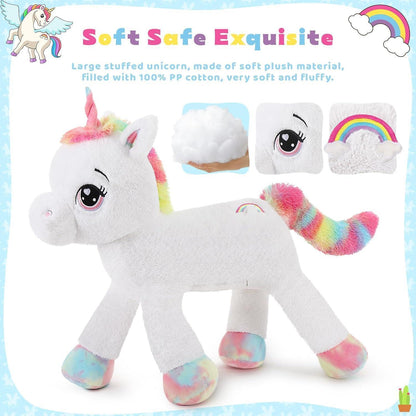 XXL Einhorn Kuscheltier 110cm - Weiches Plüschtier für Kinder