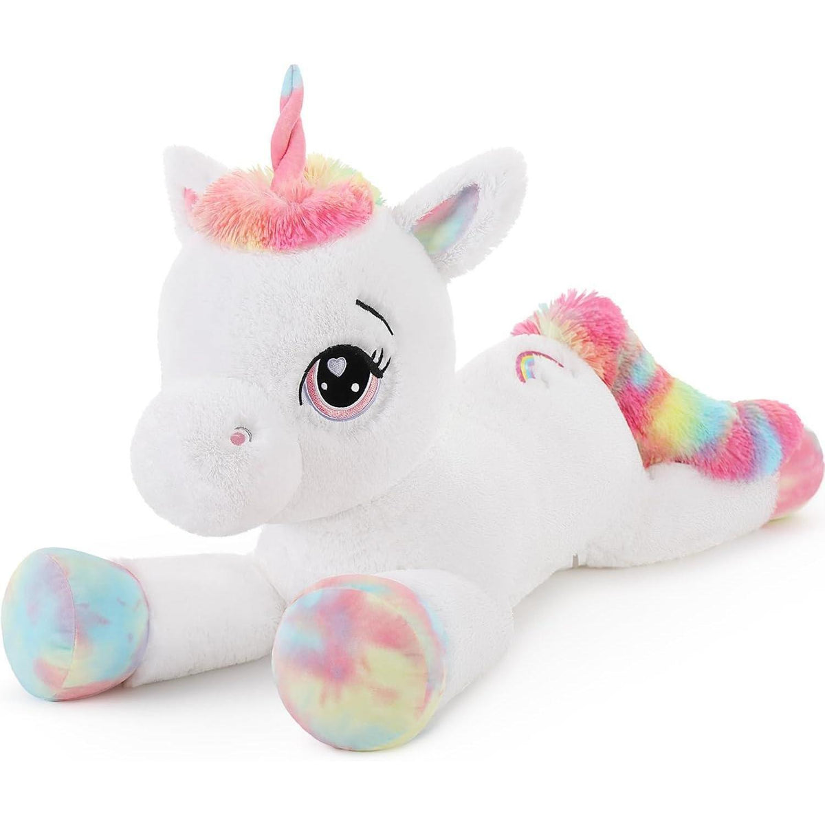 XXL Einhorn Kuscheltier 110cm - Weiches Plüschtier für Kinder