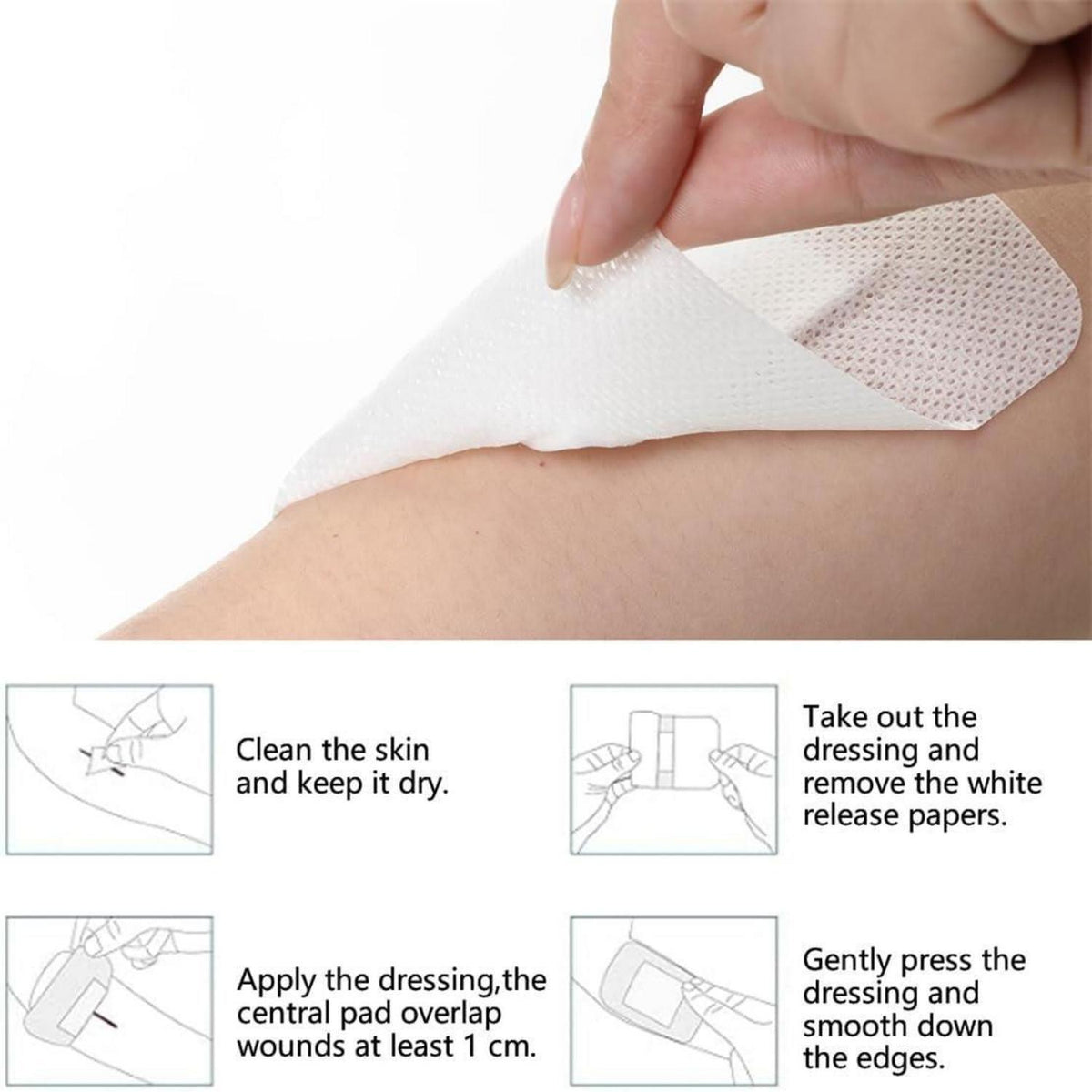 Sterile Wundpflaster 10x10cm – 10er Pack | Inselverband