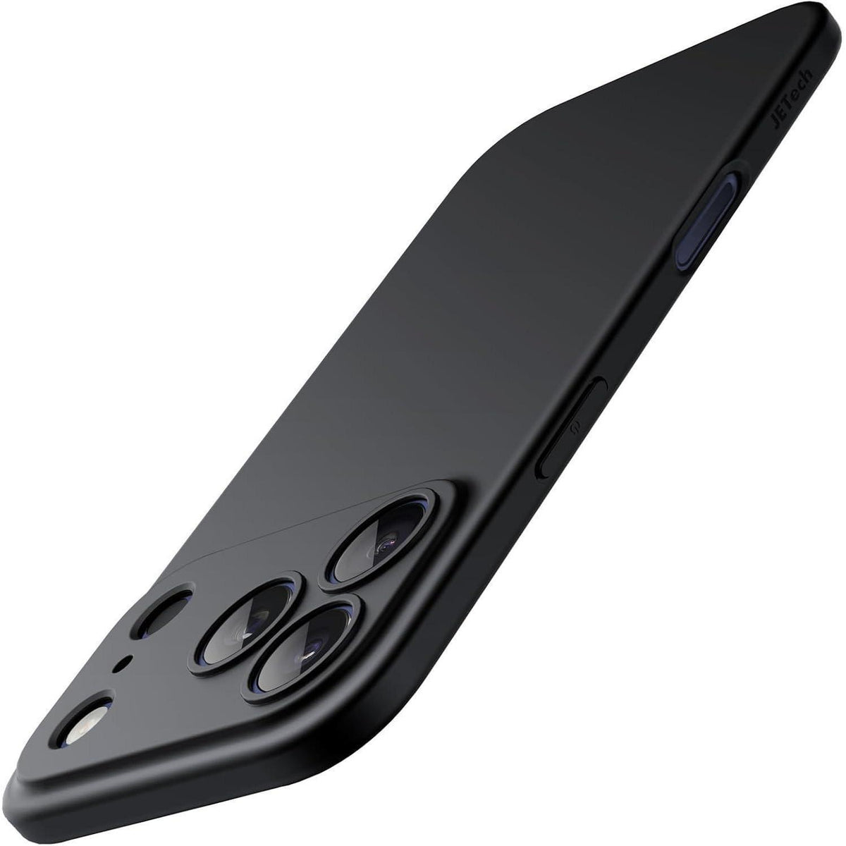 iPhone 17 Pro Max Hülle, ultradünn matt mit Kameraschutz, Schwarz
