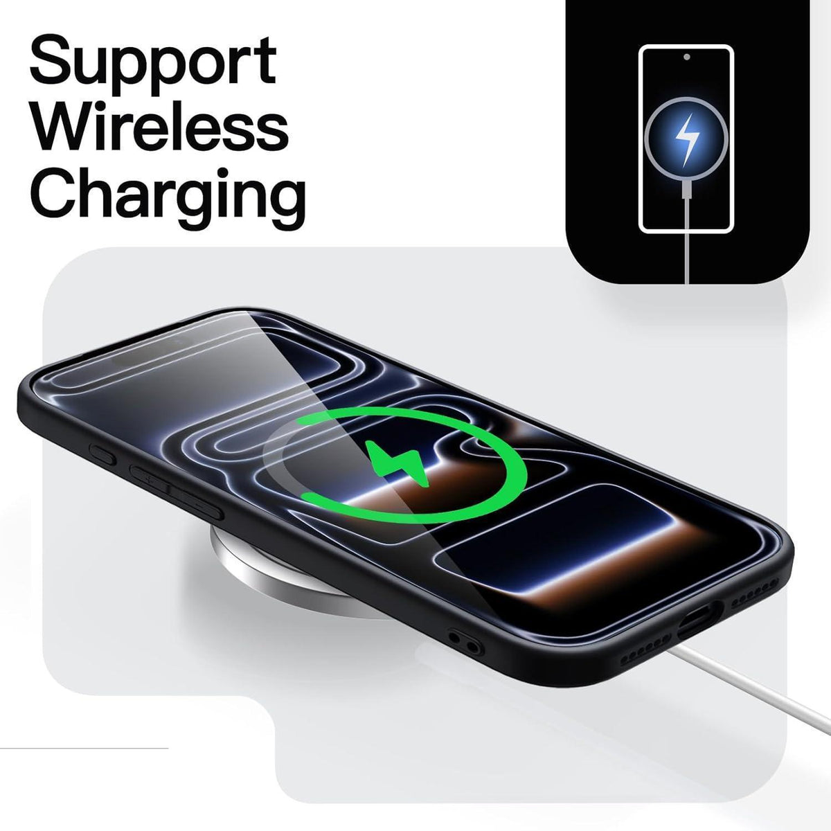 iPhone 17 Pro Max Hülle, ultradünn matt mit Kameraschutz, Schwarz