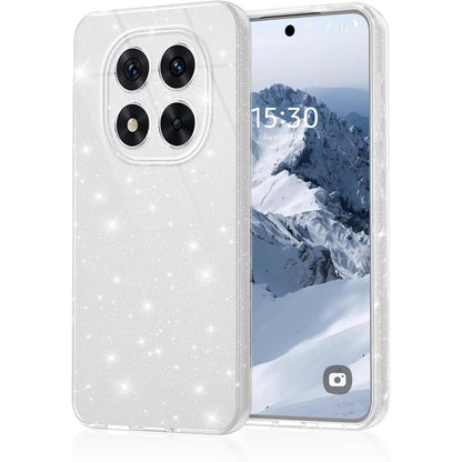 Glitzer Handyhülle für Xiaomi Redmi Note 14 Pro 5G, Silbrig