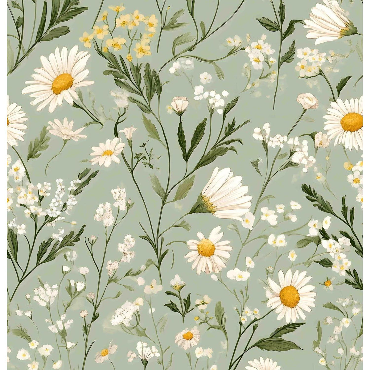 Selbstklebende Fototapete Blumen Design 44x300cm Vintage Wanddeko