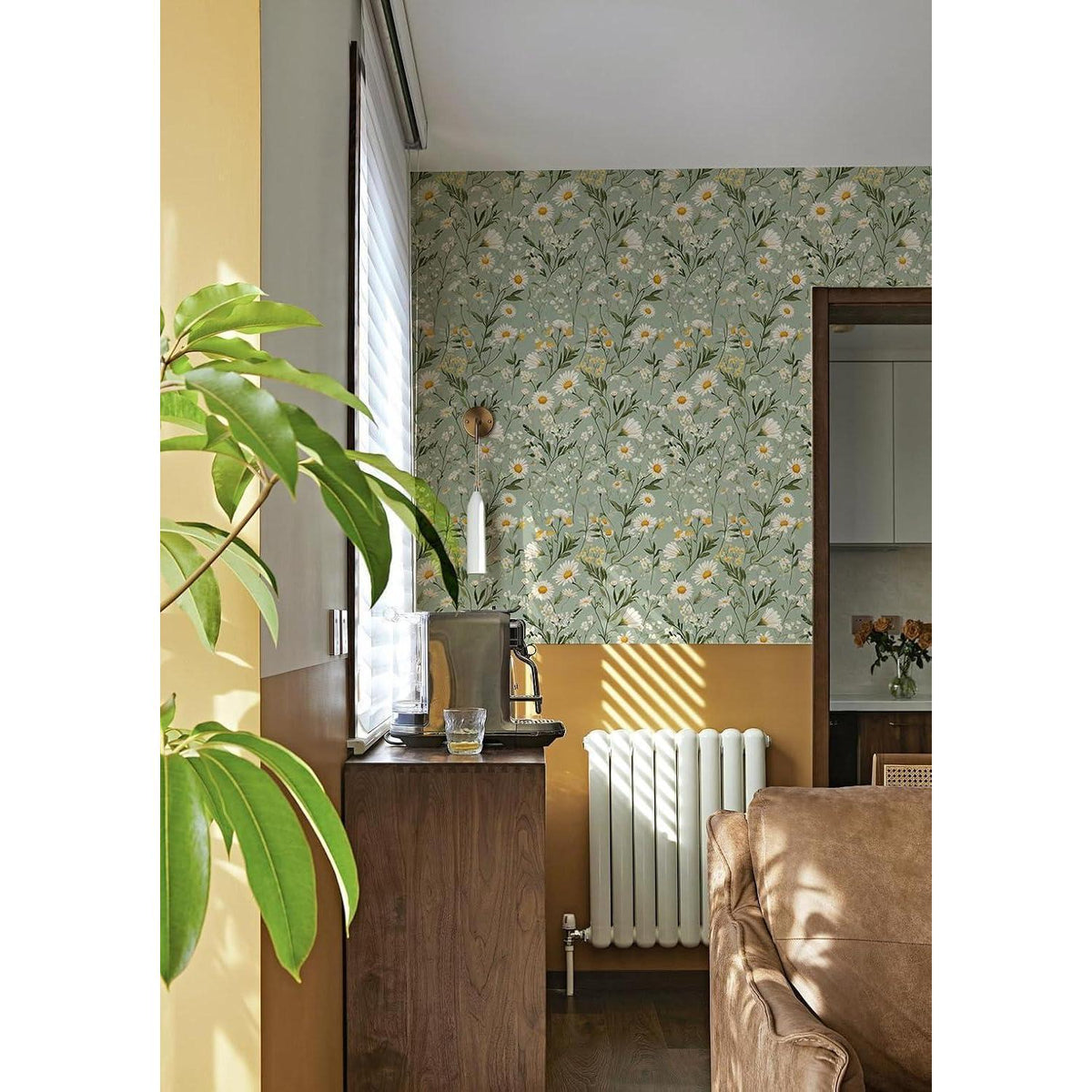 Selbstklebende Fototapete Blumen Design 44x300cm Vintage Wanddeko