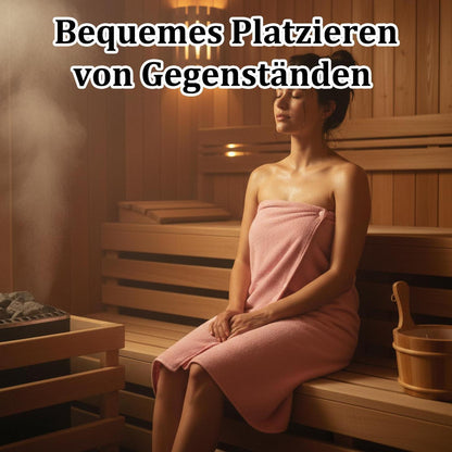 Saunahandtuch Damen Pink – Multifunktions Badetuch für Sauna & Reisen