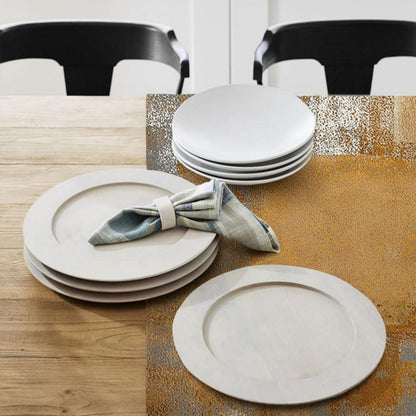 Tischdecke Braun Abwaschbar 100x100 cm – Modern & Landhausstil