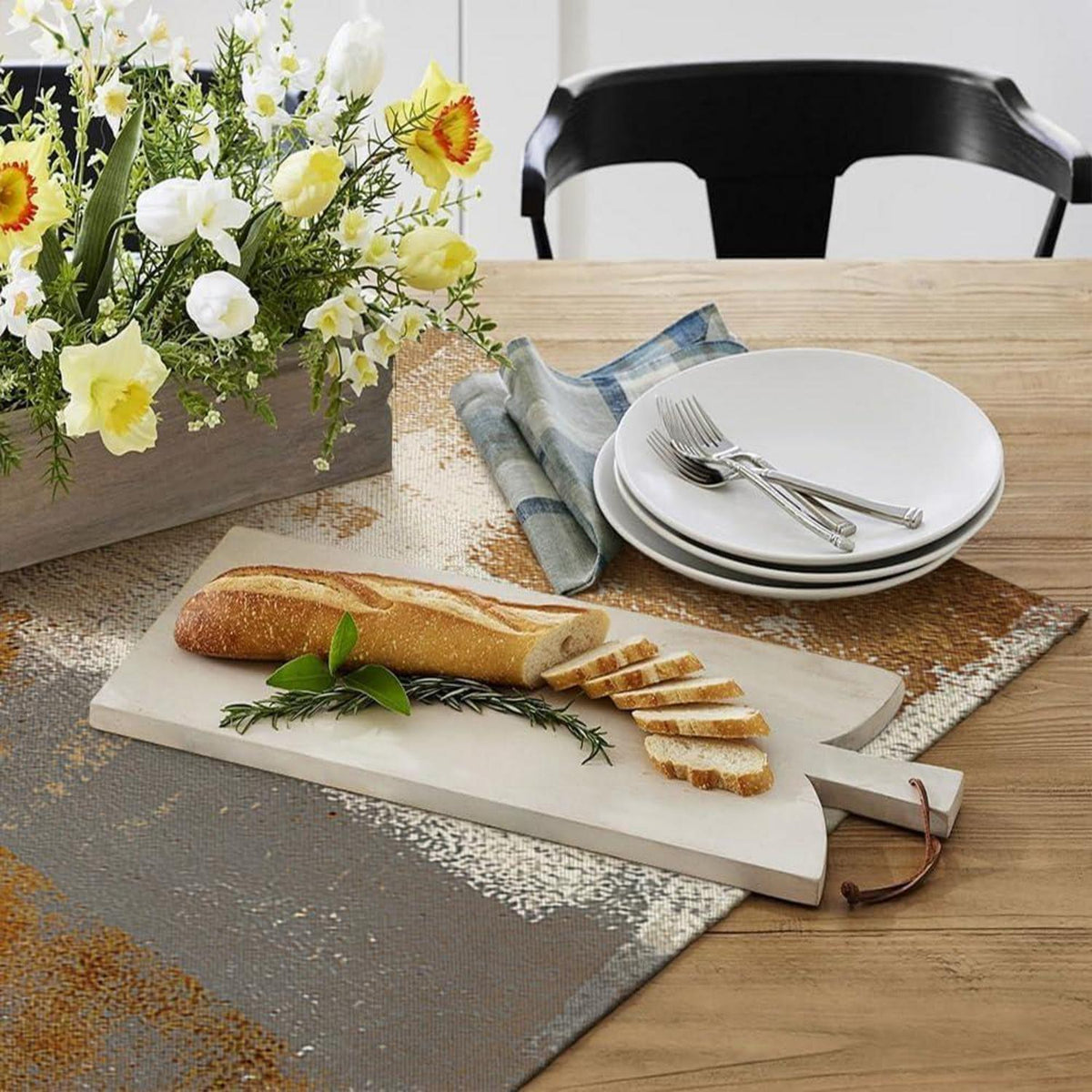 Tischdecke Braun Abwaschbar 100x100 cm – Modern & Landhausstil