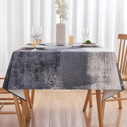 Tischdecke Anthrazit Modern 140x200 cm | Abwaschbar & Vielseitig