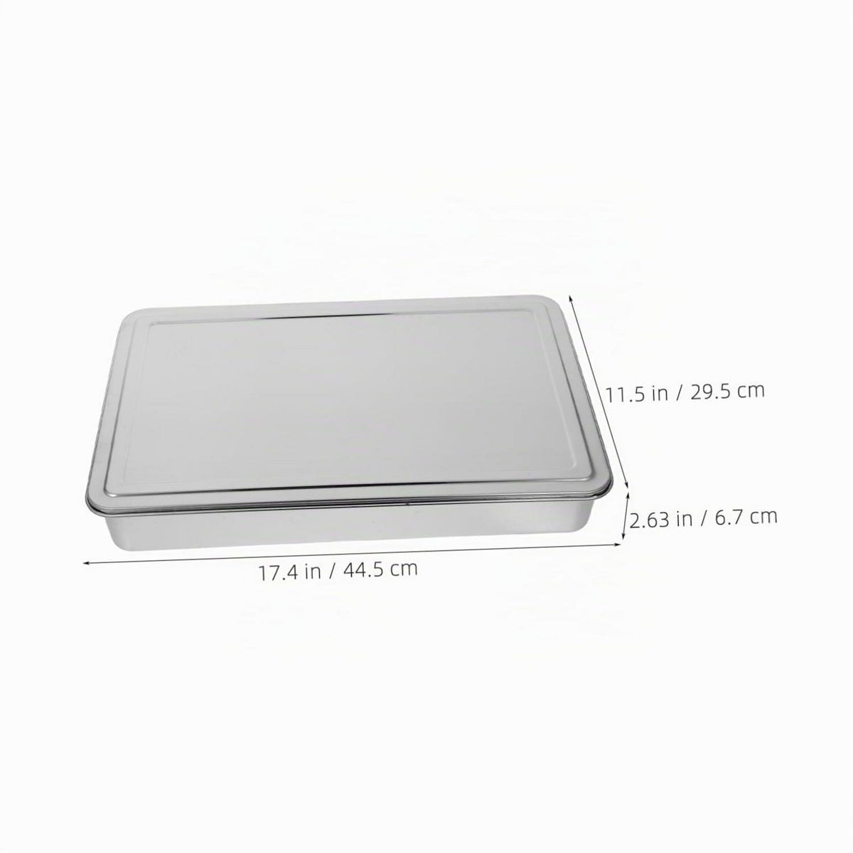 Edelstahl Backform Rechteckig mit Deckel – Für gleichmäßiges Backen