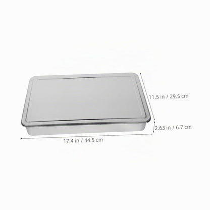 Edelstahl Backform Rechteckig mit Deckel – Für gleichmäßiges Backen