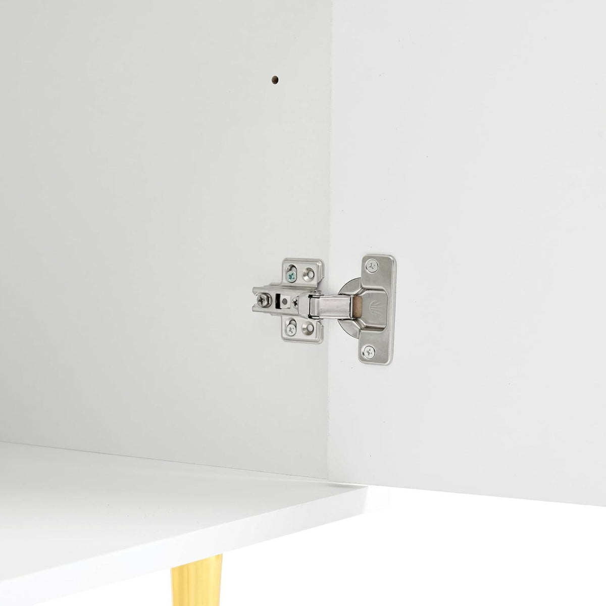 Sideboard mit 4 Türen – Weiß, 160x40x80 cm