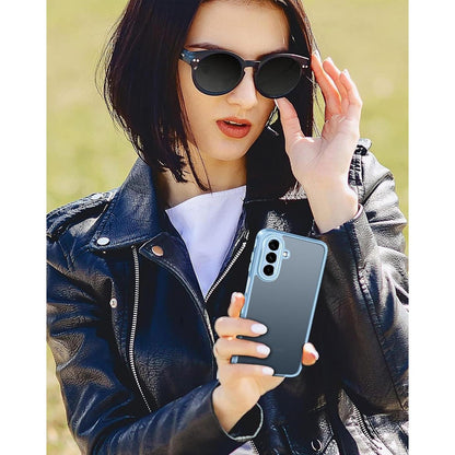 Schutzhülle für Samsung Galaxy A17 4G/5G mit Panzerglas, Hellblau