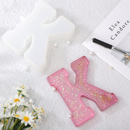 Silikon Form Buchstabe Groß (K) – Epoxidharz Gießform 7 Zoll DIY