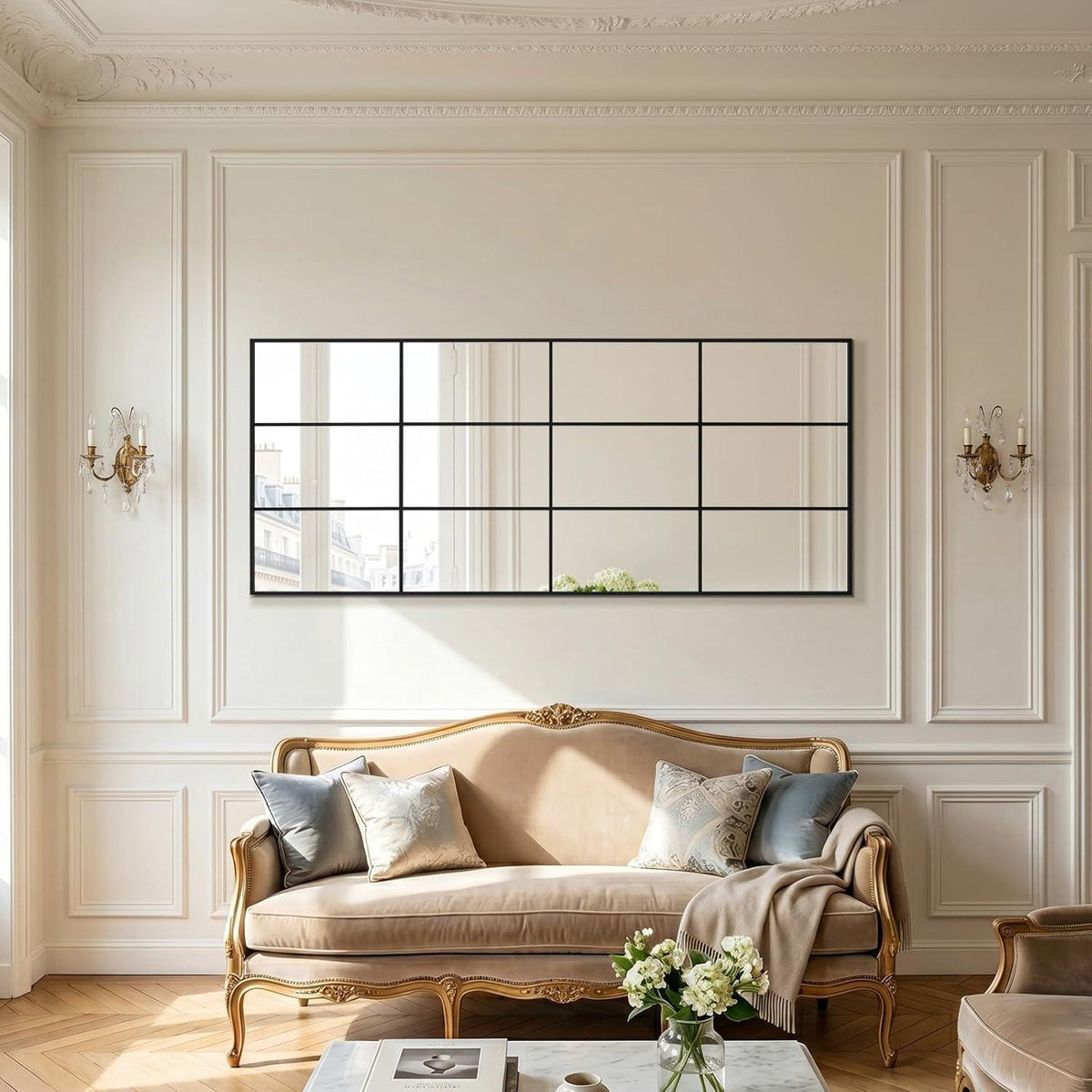 Ganzkörper-Boden-Spiegel Schwarz 165x60cm | Neigbar & Wandmontage