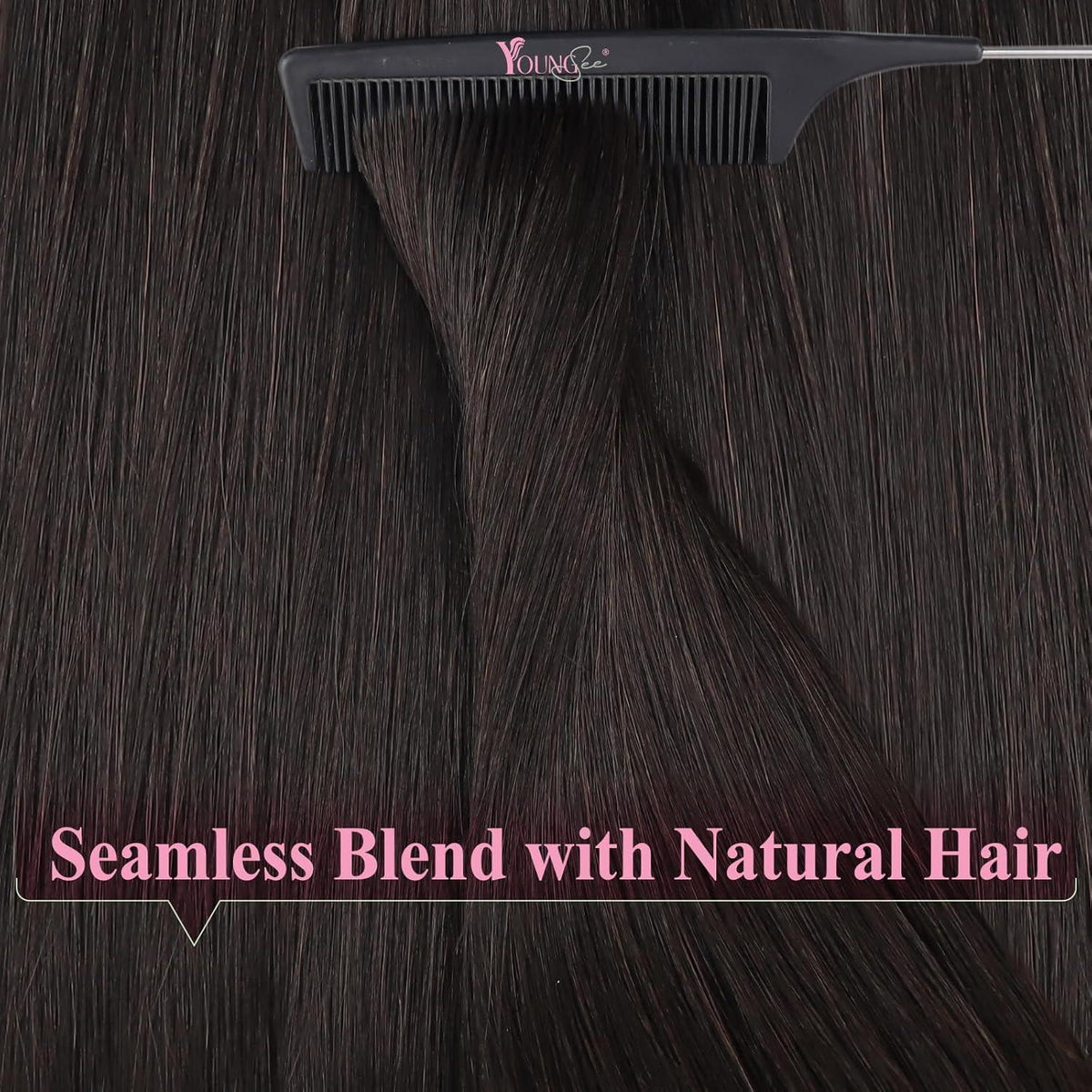 Echthaar Tape Extensions Braun 45cm - Remy Haarverlängerung