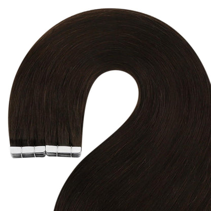 Echthaar Tape Extensions Braun 45cm - Remy Haarverlängerung