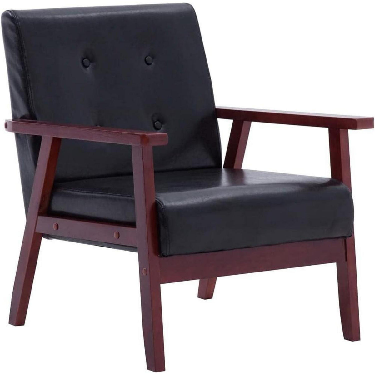 3-TLG. Sofagarnitur Schwarz – Modernes Sofa-Set für Wohnzimmer