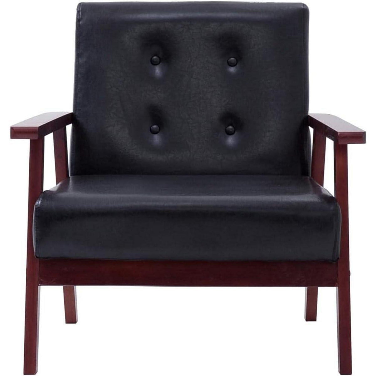 3-TLG. Sofagarnitur Schwarz – Modernes Sofa-Set für Wohnzimmer