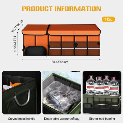 Kofferraum Organizer XL, Wasserdicht & Faltbar – Für Auto, SUV, LKW