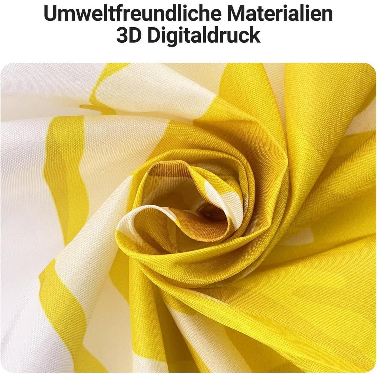 Duschvorhang Zitrone Blatt 160x160 cm | Wasserabweisend & Waschbar