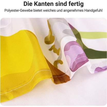 Duschvorhang Zitrone Blatt 160x160 cm | Wasserabweisend & Waschbar