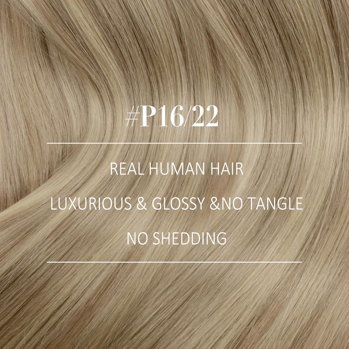 Echthaar Tressen Blond 60 cm – Goldblond Highlights