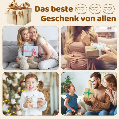Holz Schaf Mobile Babybett Windspiel Filz Wolke Stern