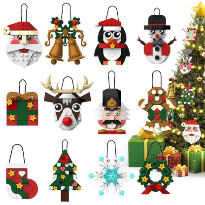 Adventskalender Weihnachten: 12 Baustein-Ornamente zum Selberbauen