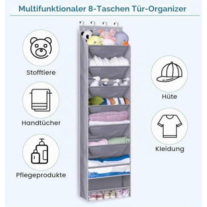 Hängendes Schuhregal Tür Organizer – 8 Regale für 20 Paar Schuhe