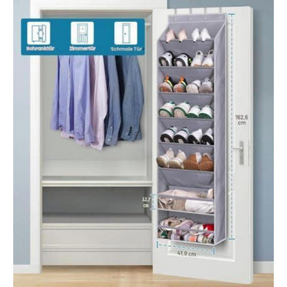 Hängendes Schuhregal Tür Organizer – 8 Regale für 20 Paar Schuhe