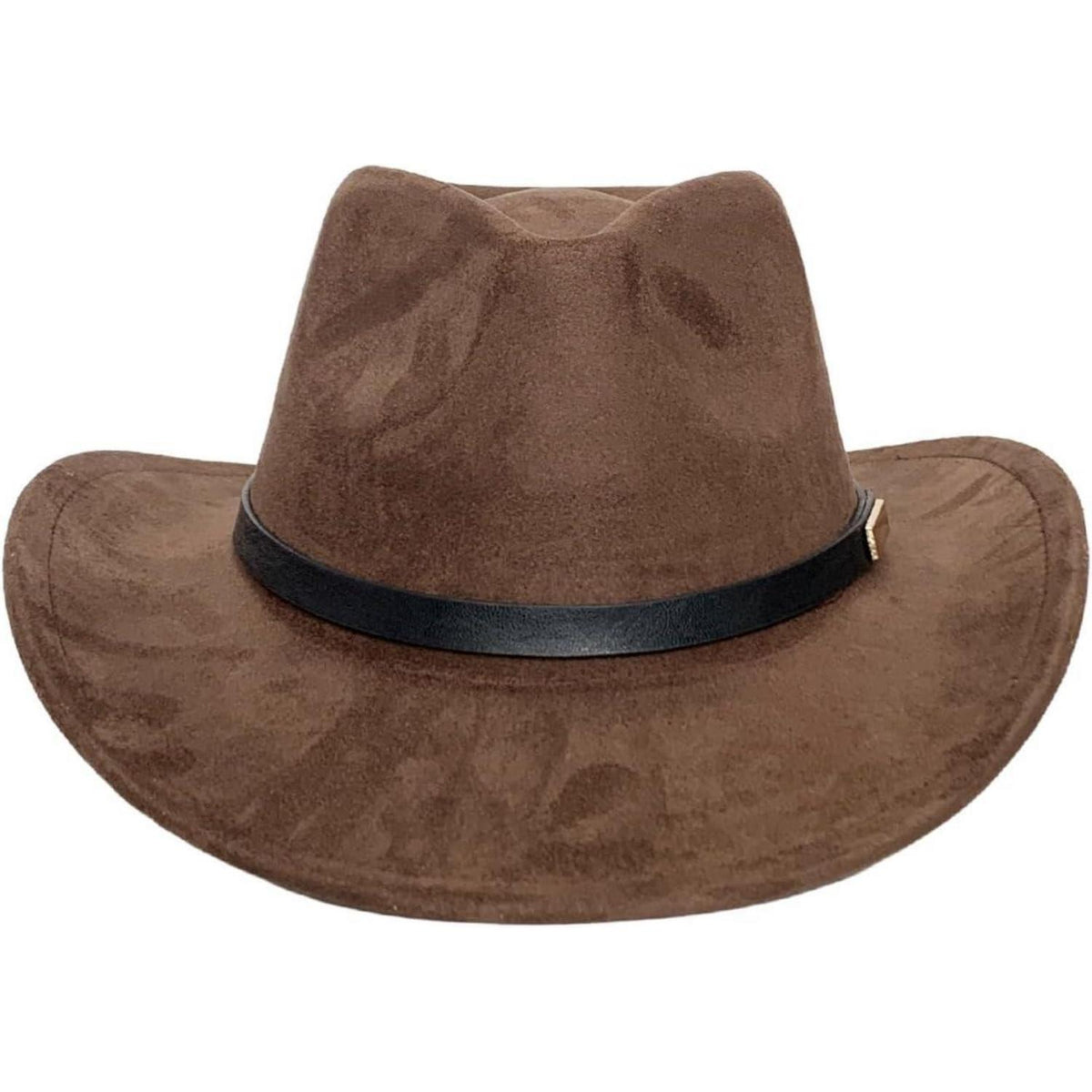 Cowboyhut Damen Herren - Westernhut mit Seildeko in Lederoptik