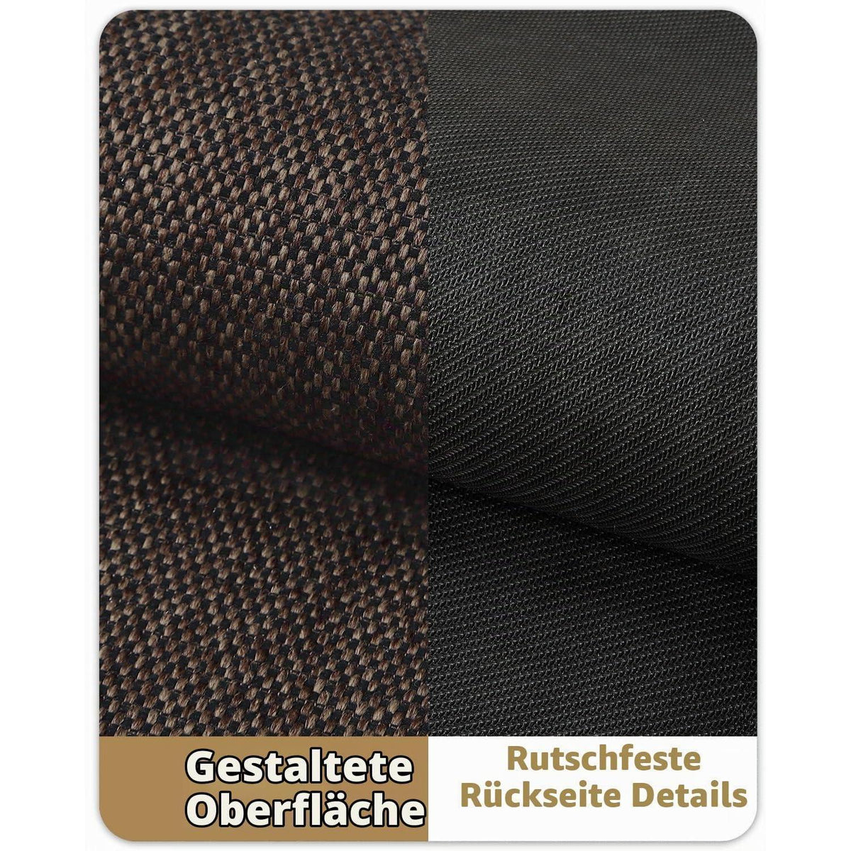 Schmutzfangmatte Braun 91x305cm - Fußmatte Innen für Küche & Flur