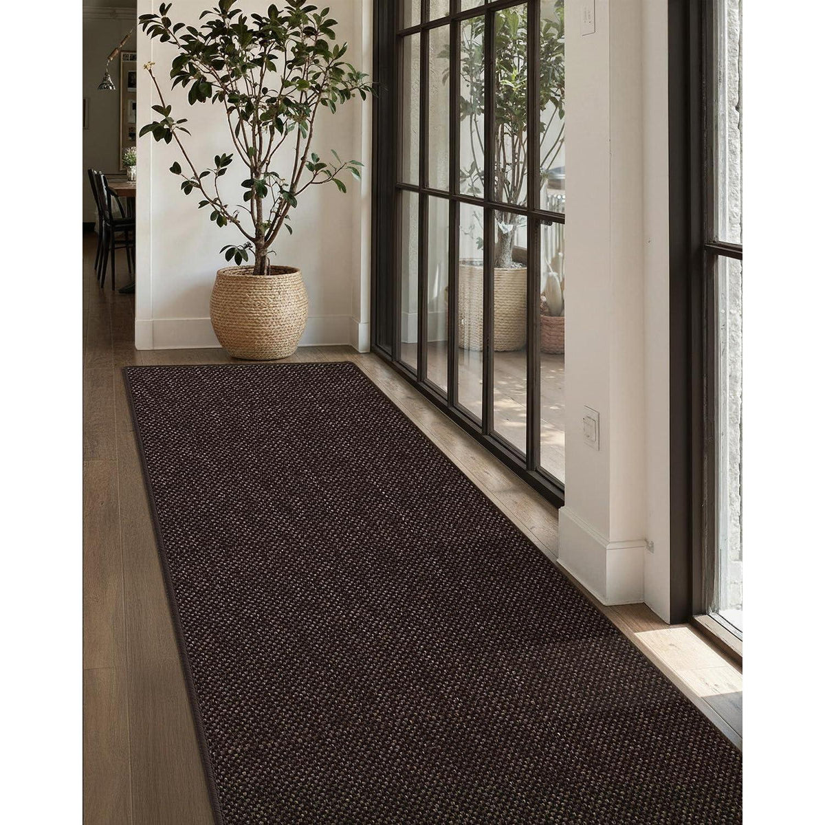 Schmutzfangmatte Braun 91x305cm - Fußmatte Innen für Küche & Flur
