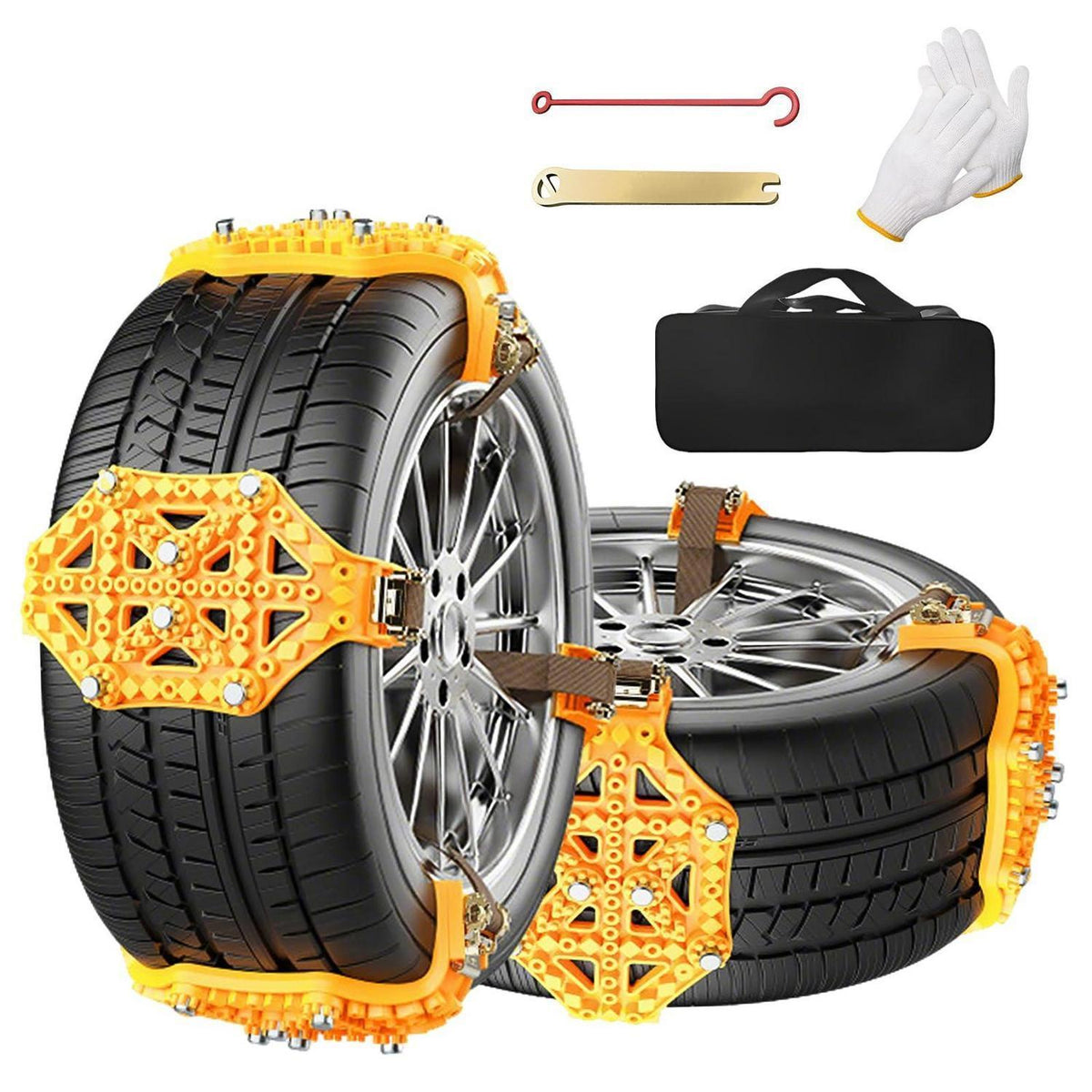 8x Universal Anfahrhilfe Schneeketten für Reifen 165-275mm