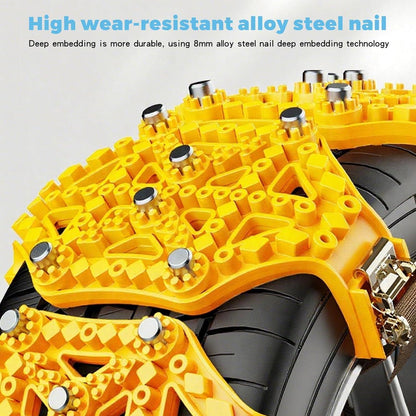 8x Universal Anfahrhilfe Schneeketten für Reifen 165-275mm