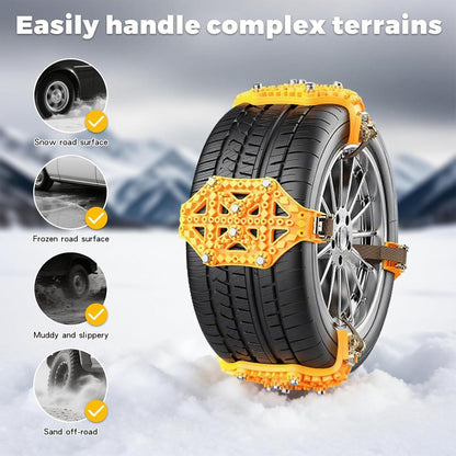 8x Universal Anfahrhilfe Schneeketten für Reifen 165-275mm
