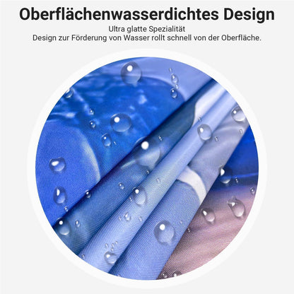 Duschvorhang blauer Vogel 240x200 cm | Wasserabweisend & Antischimmel