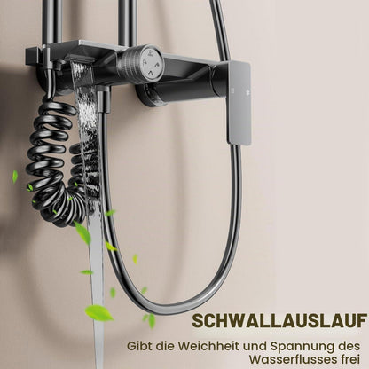 Duschsystem Komplettset mit Regendusche & Handbrause, höhenverstellbar