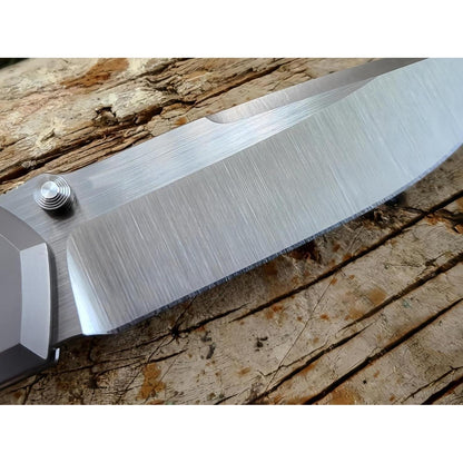 EDC Klappmesser D2 Stahl – Micarta Griff/Holzgriff – Robustes Outdoor Messer