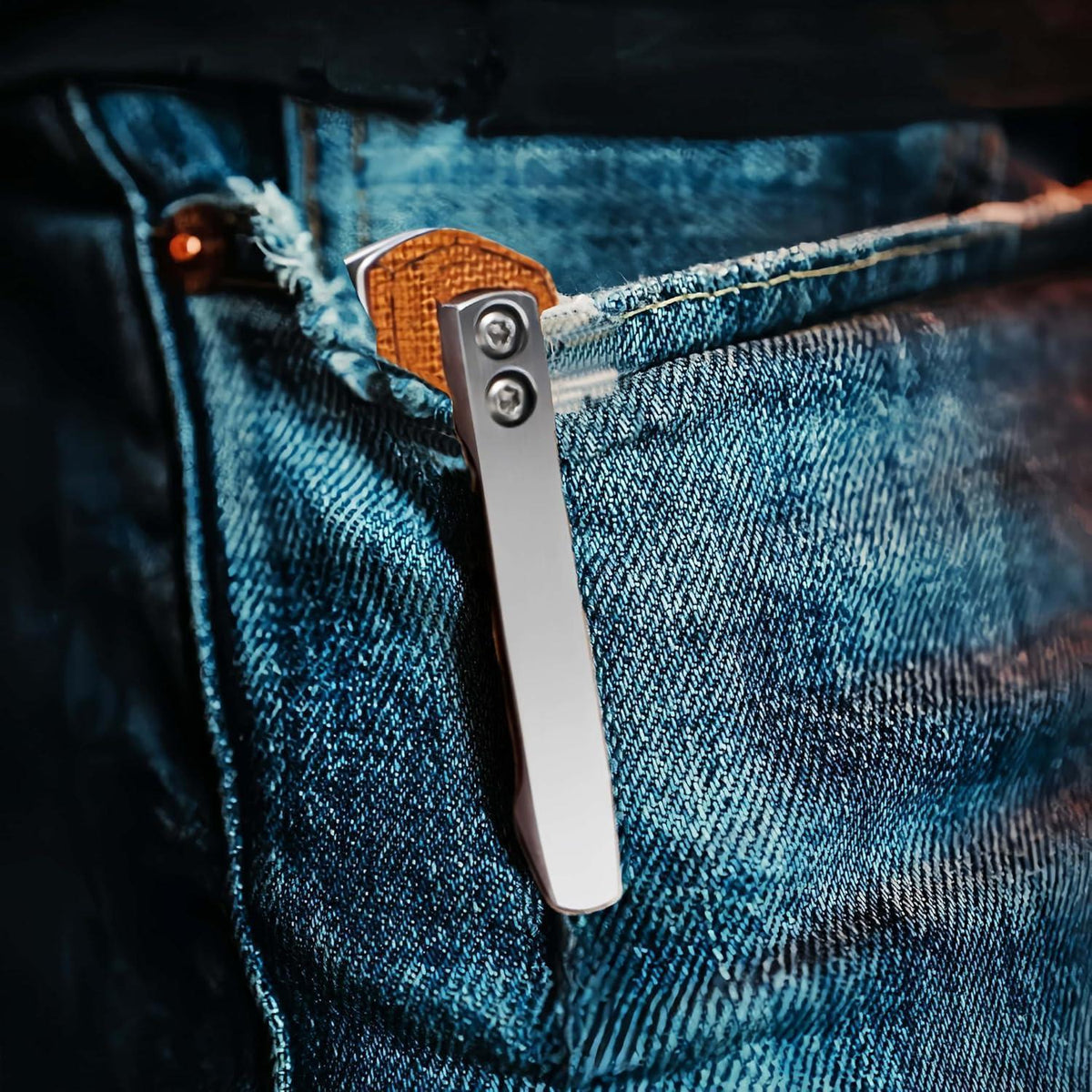EDC Klappmesser D2 Stahl – Micarta Griff/Holzgriff – Robustes Outdoor Messer