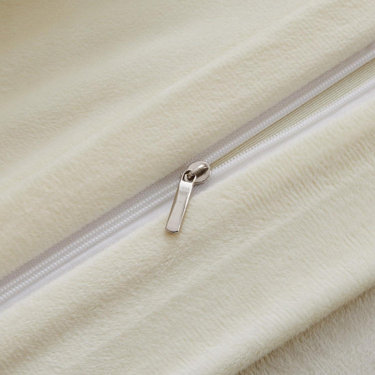 Flauschige Winterbettwäsche 220x240 Beige Creme 3-teilig