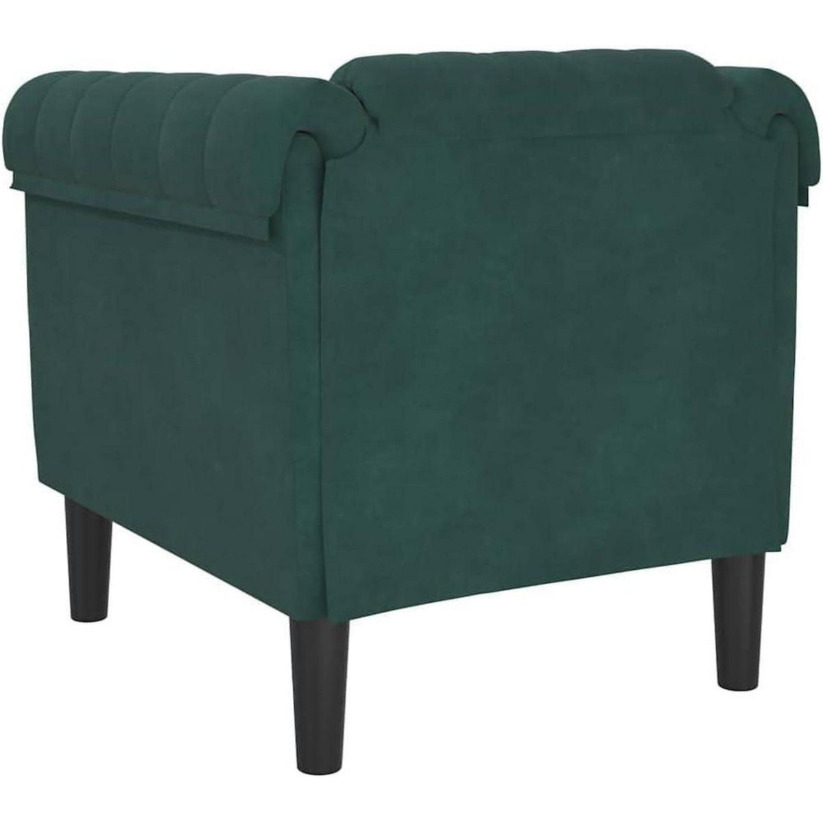 Dunkelgrüner Samt Sessel – Moderner Wohnzimmer Couch